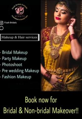 Beauty Salon in kuttiadi,Beauty parlour in kuttiadi, Beauty Academy in kuttiadi,Bridal makeup artist in kuttiadi, Fizah Bridals Beauty Parlour 