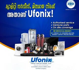 Electronics repair shop in karaparamba calicut,Electronic appliance service in karaparamba calicut,AC Fridge TV Washing machine Mobile Laptop repair service in karaparamba calicut, Ufonix Tech Solutions LLP 