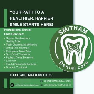 Dental clinic in venpalakara mayyanad kollam,Dentist in venpalakara,Kids dentistry in venpalakara,Smile makeovers in venpalakara,Smitham Dental Care 