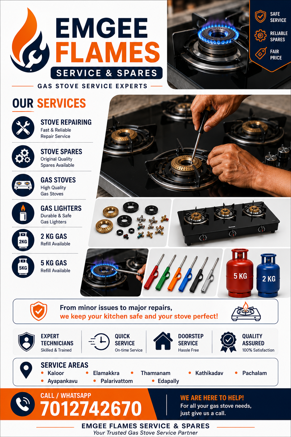 Gas stove sales ernakulam kaloor elamakkara pachalam kochi, Gas stove service kaloor elamakkara pachalam ernakulam kochi, Gas Spare parts in kaloor elamakkara pachalam ernakulam kochi, Hi pressure Gas stove sales and service