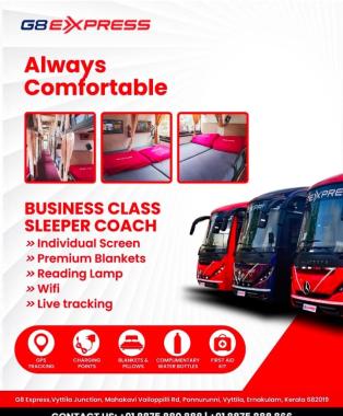 Kerala to Bangalore bus booking,Kochi to Bangalore bus booking,G8 Express  