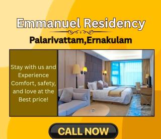 Residency in palarivattom  ernakulam,Stay in palarivattom  ernakulam,Hotel Rooms in palarivattom  ernakulam, Emmanuel Residency  
