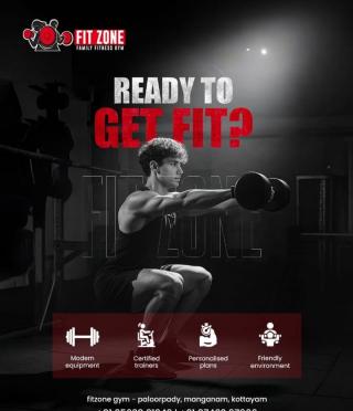 Gym in paloorpady kottayam,Physical Fitness Center in paloorpady kottayam,Fit Zone Family Fitness Gym 