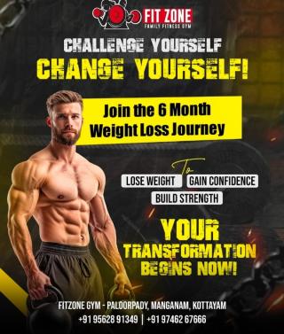 Gym in paloorpady kottayam,Physical Fitness Center in paloorpady kottayam,Fit Zone Family Fitness Gym 