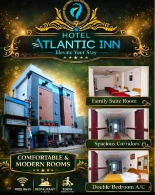 Hotel rooms in karaikal,Stay in karaikal,A/C  Non-A/C rooms in karaikal, Hotel Atlantic Inn 