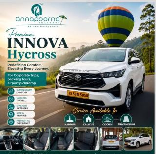 Traveller service in kannur,Taxi service in kannur,Tour planner in kannur,Tourist service in kannur,Annapoorna Holidays 
