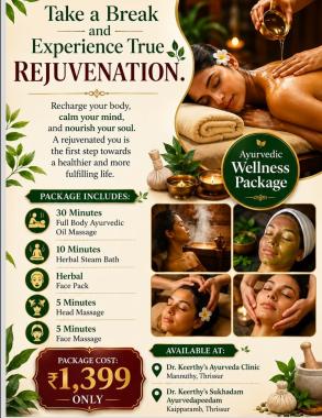 Ayurvedic Postnatal Centre in thrissur, Ayurveda Hospital in thrissur, Womens health wellness centre in thrissur, Dr Keerthys Sukhadam Ayurvedapeedam 