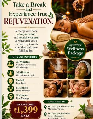 Ayurvedic Postnatal Centre in thrissur, Ayurveda Hospital in thrissur, Womens health wellness centre in thrissur, Dr Keerthys Sukhadam Ayurvedapeedam 