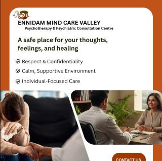 Mental health service in kalamasery kochi,Psychotherapy centre in kalamasery kochi,Psychiatric consultation centre in kalamasery kochi,Ennidam Mind Care Valley  