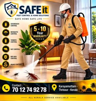 Pest control service in thrissur, Pest control service in ernakulam, Pest control service in palakkad, Pest control service in malappuram,Safe it Pest Control & Home Solutions 