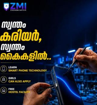 Educational Institute in thalassery, Smartphone Technology Mobile Repair Training in thalassery, ZMI  Zygomobile Institute 