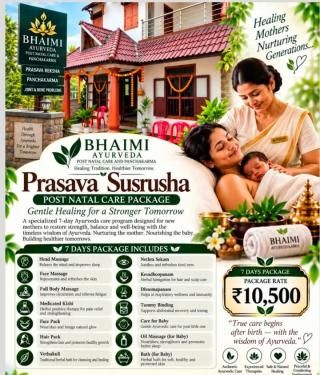 Ayurvedic clinic in ambalamukku venganoor,Postnatal care in  ambalamukku venganoor, Ayurvedic panchakarma Rejuvenation treatments in ambalamukku venganoor,Bhaimi Ayurveda  Wellness Centre  