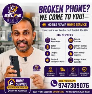 Mobile repair service in calicut,Door step mobile repair service in calicut,Mobile repair home service in calicut,Selfie Mobile Care 
