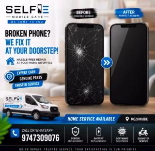 Mobile repair service in calicut,Door step mobile repair service in calicut,Mobile repair home service in calicut,Selfie Mobile Care 