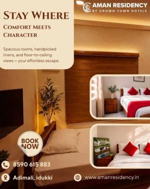  Residency in Adimali Idukki,Stay in Adimali Idukki,Hotel rooms in Adimali Idukki, Aman Residency  