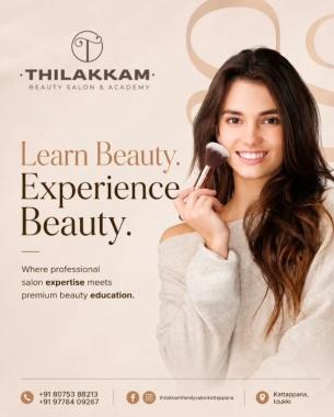 Bridal Makeup Studio in kattappana, Family Salon in kattappana,Unisex salon in kattappana,Thilakkam Bridal Makeup Studio & Family Salon 