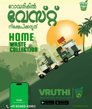  Waste collection in kochi ernakulam,Home  waste collection in kochi ernakulam,Waste management in kochi ernakulam,Door step waste collection in kochi,Vruthi Waste Management 