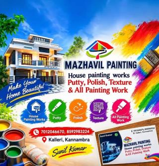 Painting worker in kalleri kannambra,House painting work in  kalleri kannambra,Putty Polish Texture  Painting work in kalleri kannambra,Mazhavil Painting  