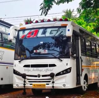 Tourist bus service in kannur thalassery, Traveller service in kannur thalassery,Touristbus and Traveller service in thalassery kannur,Volga Holidays 