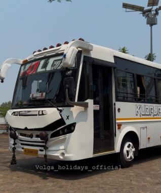 Tourist bus service in kannur thalassery, Traveller service in kannur thalassery,Touristbus and Traveller service in thalassery kannur,Volga Holidays 