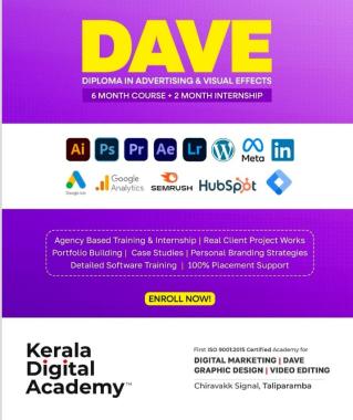 Education institution in taliparamba, Digital education institute in taliparamba kannur,DAVE Digital marketing Graphic design Video editing courses in  taliparamba,  Kerala Digital Academy 