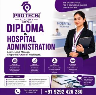 Educational institution in koppam, Operation theatre and Anaesthesia technology Hospital administration Office administration Fashion designing Courses in koppam,Protech Academy 