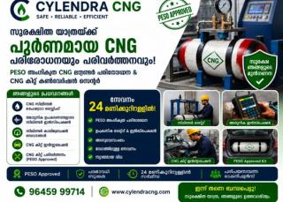  CNG cylinder testing in anandapuram thrissur, Hydro testing Calibration Safety Inspection services in anandapuram thrissur, CYLENDRA CNG  Anandapuram Thrissur PESO approved CNG cylinder testing