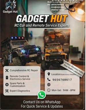 Mobile and Laptop repair services in balussery, Mobile Accessories in balussery,RC car Remote car Service in balussery,Online services in balussery,Gadget Hut 