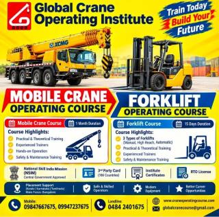 Educational Institute in kaloor kochi,Global Crane Operating Courses in kaloor kochi,Diploma course in mobile crane operation in kaloor kochi,Global Crane Operating Institute 