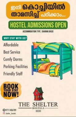 Boys Hostel in Thoppumpady Kochi,Boys PG in Thoppumpady Kochi,The Shelters Boys Hostel  