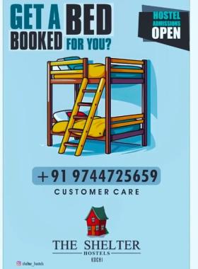 Boys Hostel in Thoppumpady Kochi,Boys PG in Thoppumpady Kochi,The Shelters Boys Hostel  