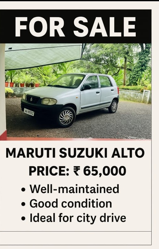 For sale: Marurhi Suzuki Alto