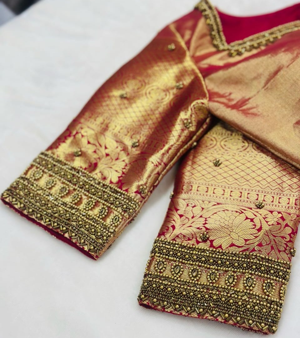 Bridel dress, designing, blouse hand work,vadakara, Zoro bride