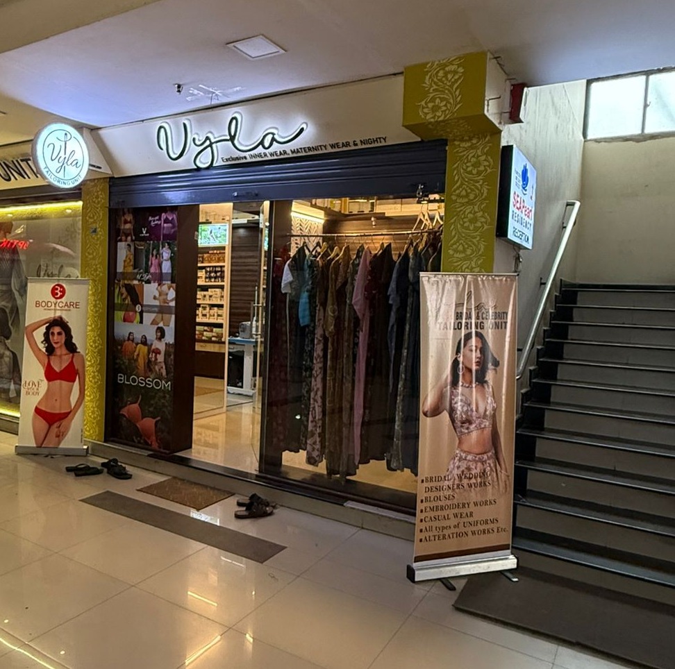 Ladies innerwear and bridal stitching in Thalassery ( blossam, v star,) body shaper, padded bra, n style maxi, - Vyla