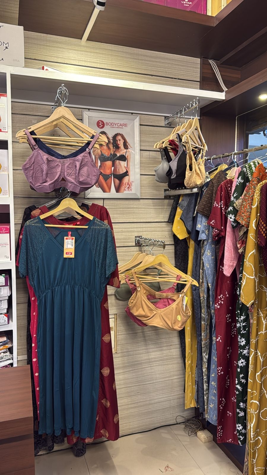 Ladies innerwear and bridal stitching in Thalassery ( blossam, v star,) body shaper, padded bra, n style maxi, - Vyla