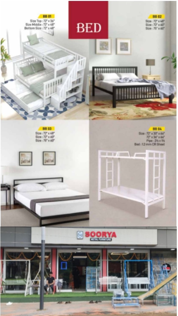 Metal Furniture Vadakara , Kallachi , Wholesale Metal Furniture Dealer Kerala , Factory Outlet Kallachi | Soorya