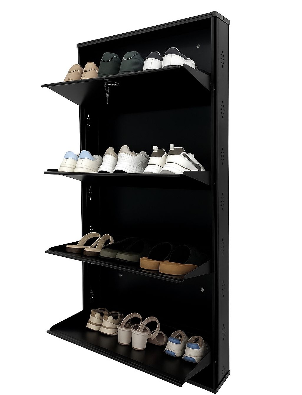 Shoe Rack Nadapuram, Kuttiyadi , Wall Mounted Metal Shoe Rack | Shoe Shelf 