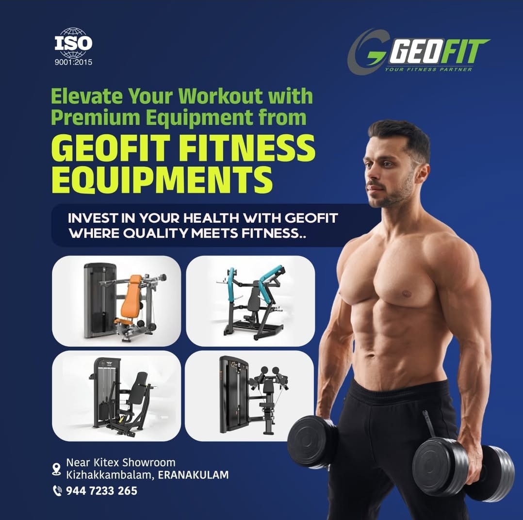 Best gym equipment in Kerala, fitness equipment ernakulam kochi, Geofit gym equipment provider in all Kerala 