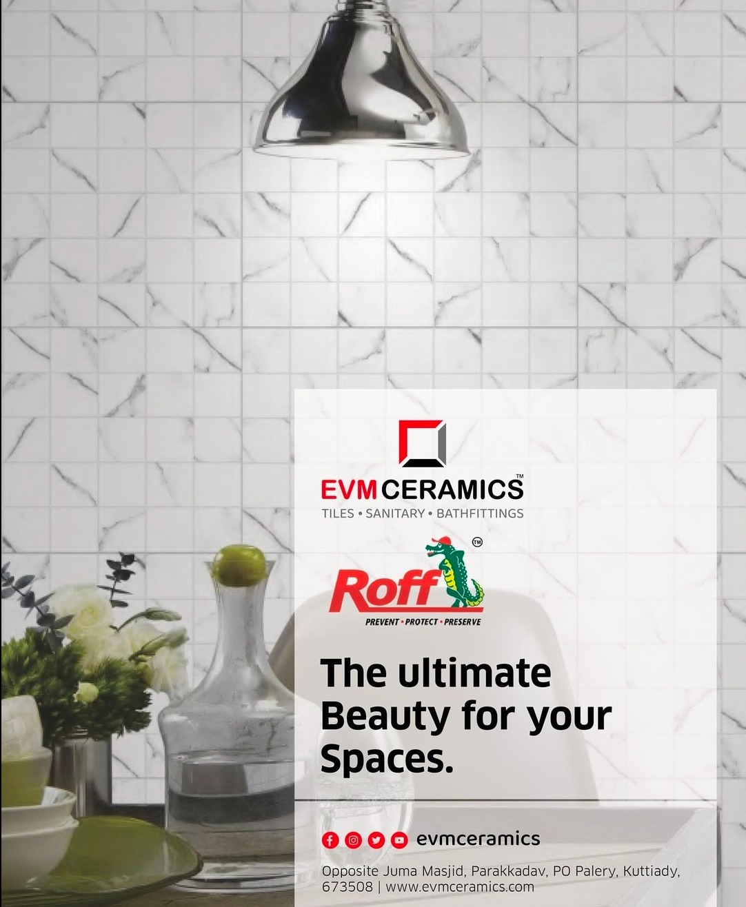 Tiles Showroom  Kuttiadi, Sanitaryware Shop Kuttiadi,EVM Ceramic Parakkadavu Kuttiady 