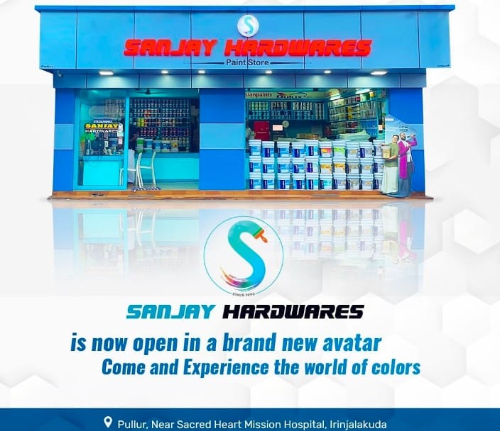 Hardwares  Store Irinjalakuda,Paint Store  Irinjalakuda,Sanjay Hardwares  Paint Shop  Irinjalakuda