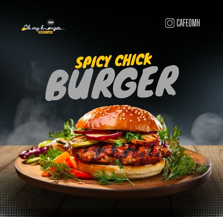 Resto Cafe Sekharipuram Palakkad, Burger Spot Sekharipuram Palakkad,Pizza Spot Sekharipuram Palakkad, Oh My Hunger 