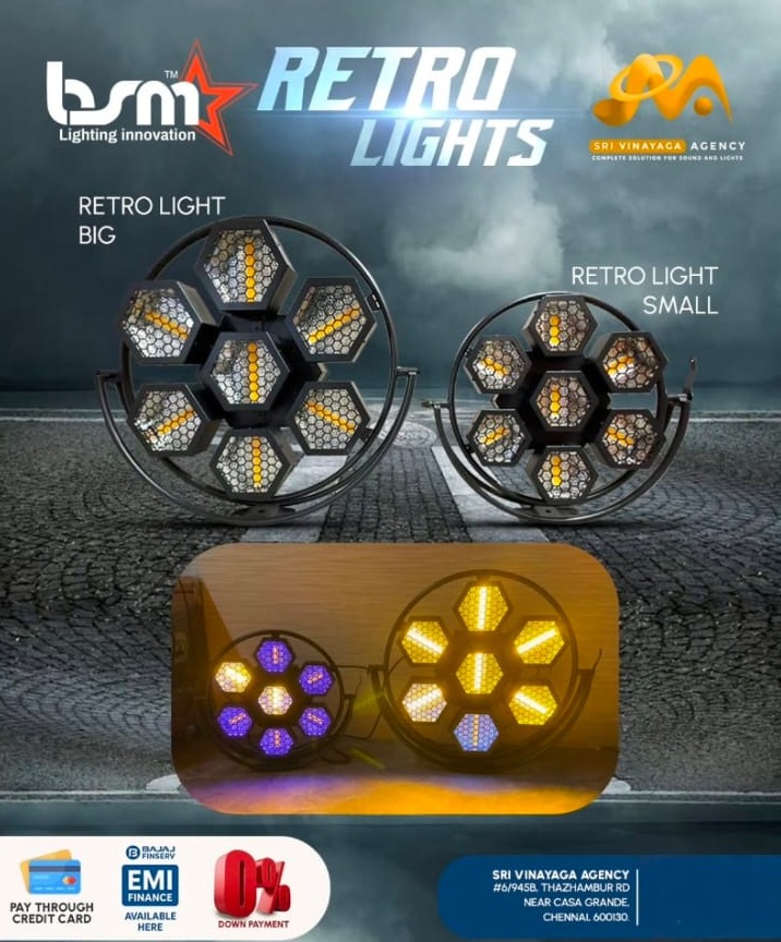 Lighting dealer chennai,Audio visual equipment store chennai,Lighting store chennai,Sound equipment chennai,BSM Lighting ,Sri Vinayaga Agency Chennai