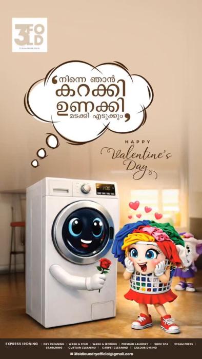 Laundry service Edachery Vadakara,Dry cleaning service Edachery Vadakara,Three fold Edachery Vadakara