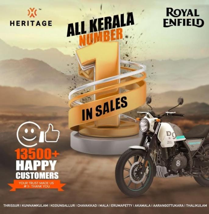 Royal Enfield Dealer Poonkunnam Thrissur, Royal Enfield Showroom Poonkunnam, Royal Enfield service center Poonkunnam Thrissur, Heritage Automotives 