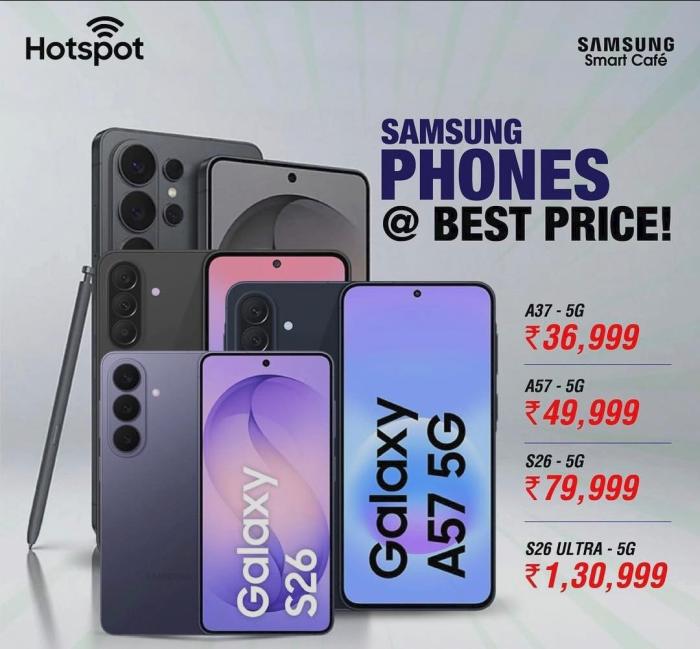 ​Samsung Exclusive Store in Thavakkara Kannur,Smartphone dealers in Thavakkara Kannur, Hotspot Samsung Smart Cafe