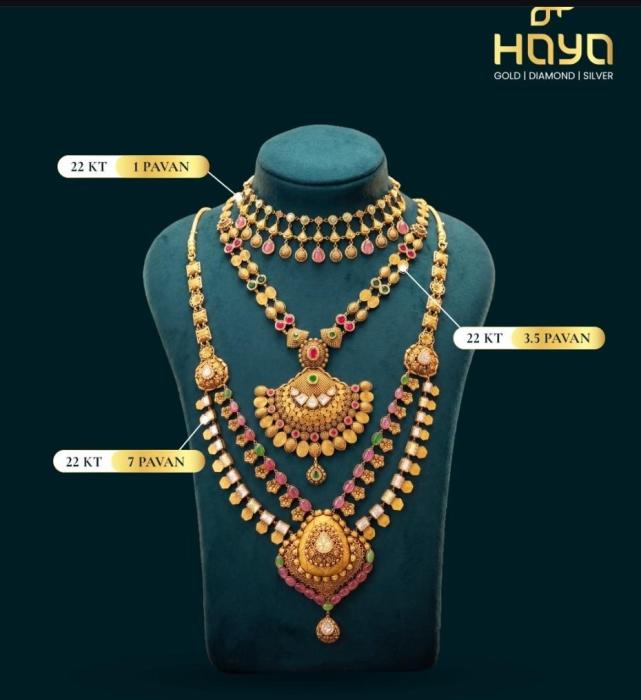 Gold Diamonds Silver Jewlery Kasaragod, Light weight collection jewellers Kasaragod, Haya Gold and Diamonds  