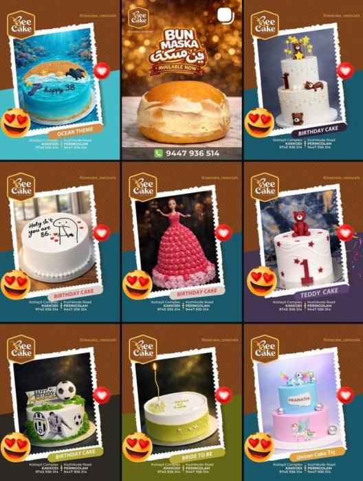 ​Custom cakes shop Pergolam Kakkodi Kuttikkatoor, Desserts shop in Pergolam Kakkodi Kuttikkatoor, Cake Delivery ​Pergolam Kakkodi Kuttikkatoor, Bee Cake 