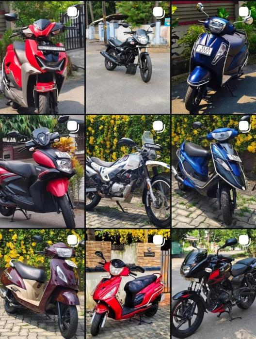 ​Used two wheeler showroom Chakkanthara Palakkad, second hand Bike showroom Chakkanthara Palakkad, SN Krishna Motors 