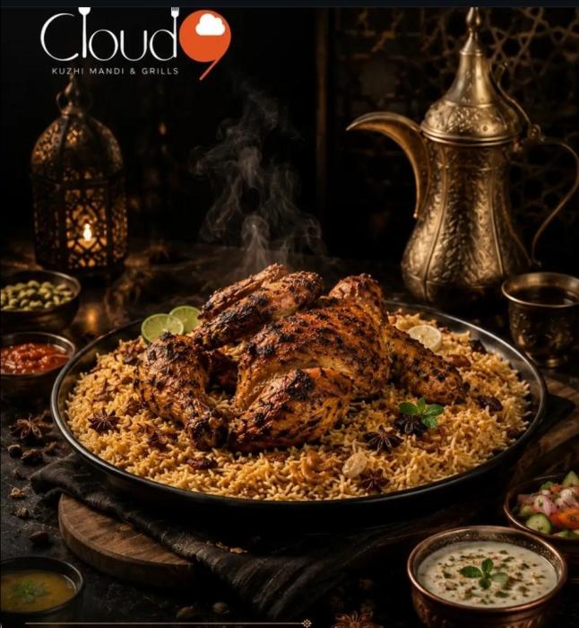 Restaurant in Cherthala, Mandi shop in Cherthala, Shawai Restaurant in Cherthala, Cloud 9 Mandi & Grills 