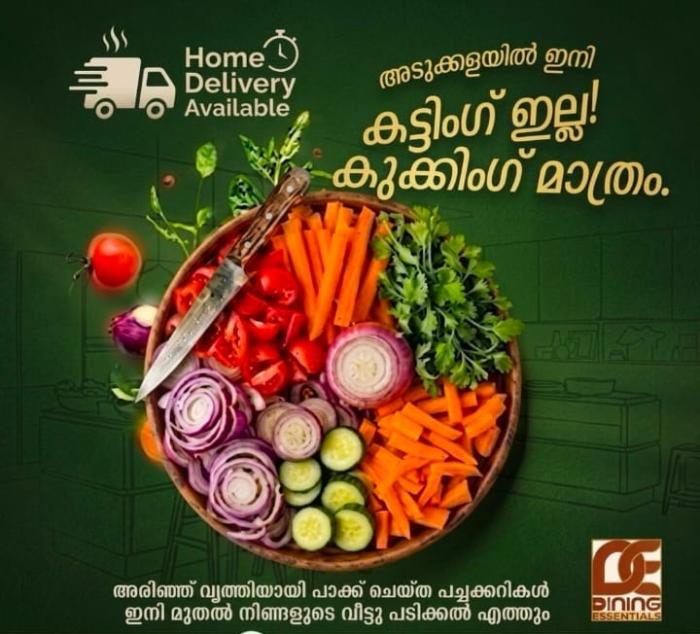 Ready to cook chopped vegetables in kanjirappally, homemade pickles curry powders chutney powder in kanjirappally,Ready to cook chopped vegetables delivery in kanjirappally,Dining Essentials  